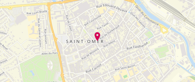Plan de Homnium, 77 Rue de Dunkerque, 62500 Saint-Omer
