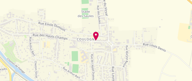 Plan de Le Boudoir, 30 Rue des Hauts Champs, 62137 Coulogne