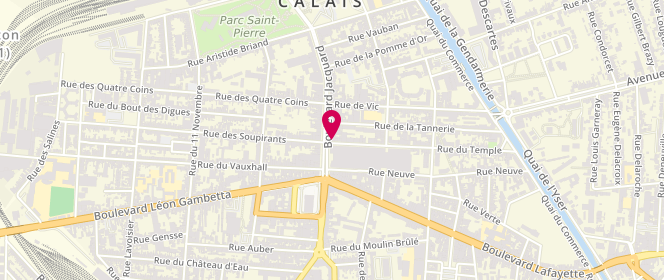 Plan de Caroll, 26 Boulevard Jacquard, 62100 Calais